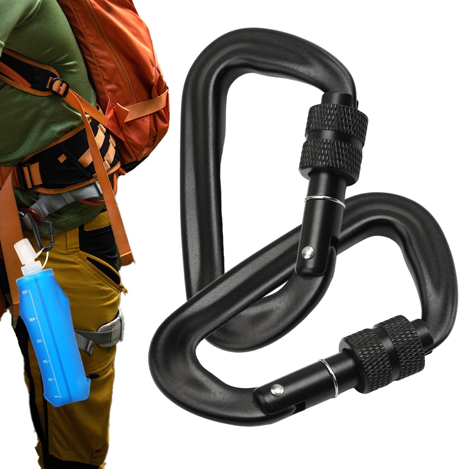 Carabiner Locking D - Mousquetons à anneau en D robustes