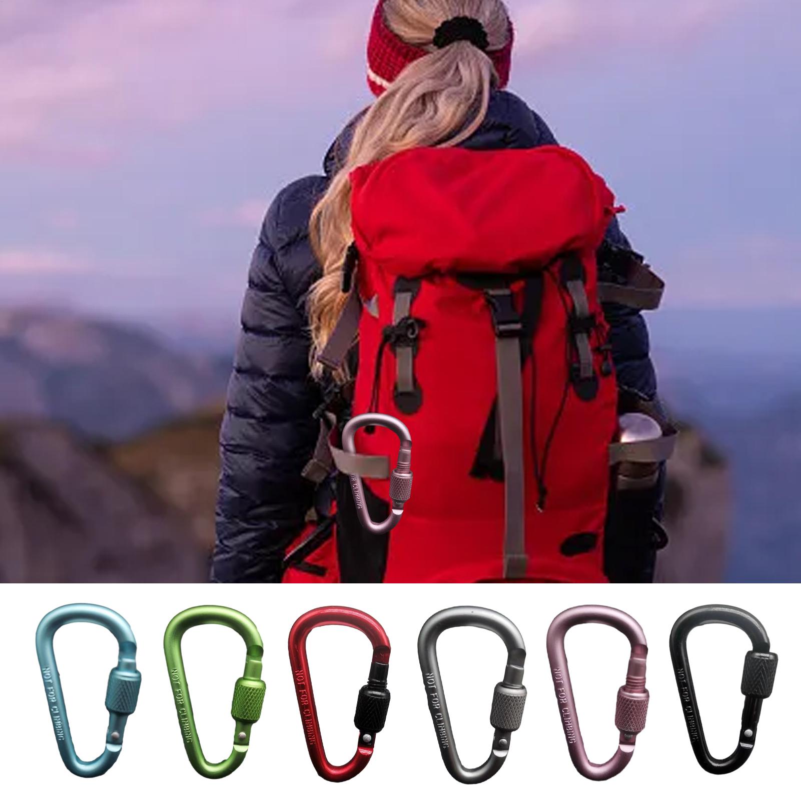 Carabiner Locking D - Mousqueton en aluminium en forme de