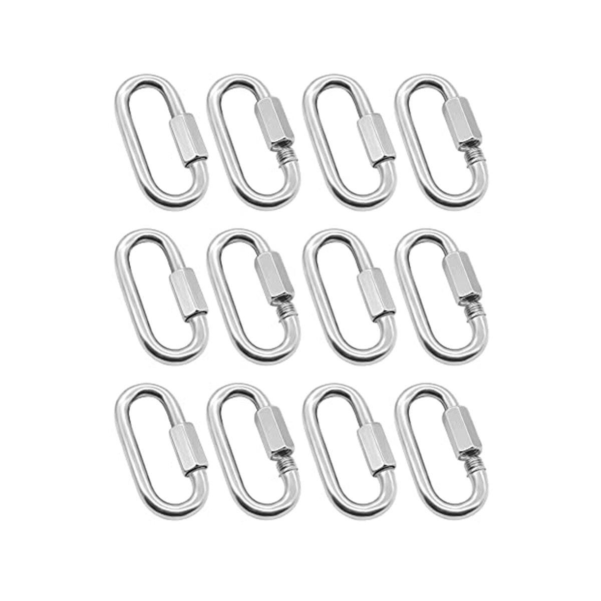 Paquet de 12 maillons rapides  - Carabiner Locking D avis et prix