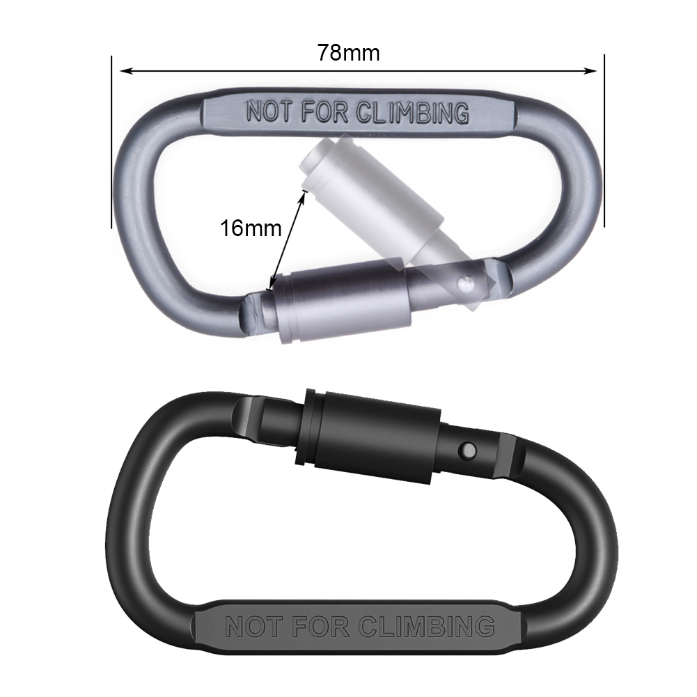 Mousqueton à anneau en D avec  - Carabiner Locking D avis et prix