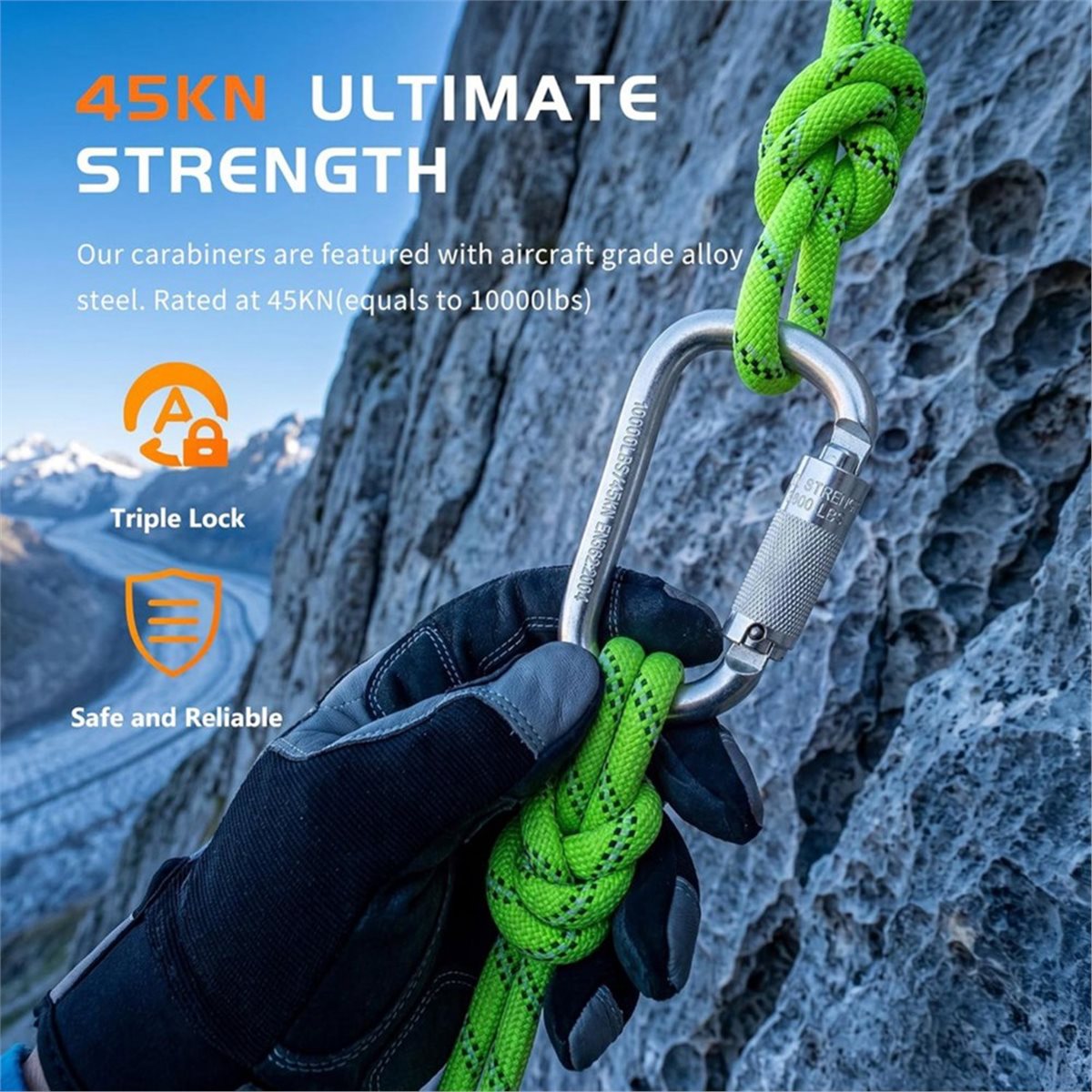 (A99Z) Mousqueton à verrouilla - Carabiner Locking D avis et prix