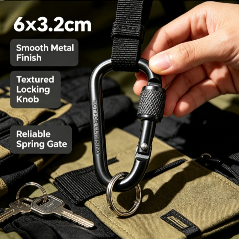 Mousqueton en alliage d'alumin - Carabiner Locking D avis et prix