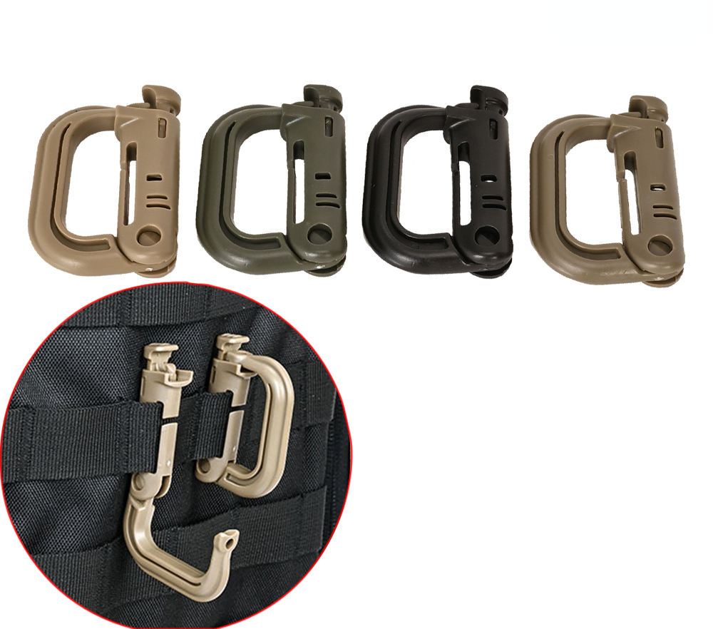 Lot de 2 mousquetons tactiques - Carabiner Locking D avis et prix